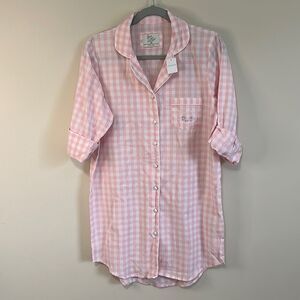 NWT Love to lounge Button Down Sleep Shirt